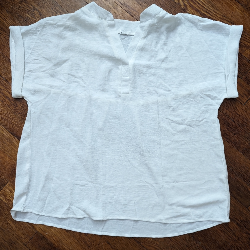 White easy breezy and flowy top